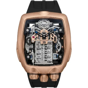 Bugatti Jacob & Co. Men’s Chiron Tourbillon Rose Gold-Tone Watch