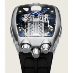 Bugatti x Jacob & Co. Men’s Silver Skeleton Engine Watch