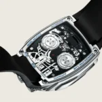 Bugatti x Jacob & Co. Men’s Silver Skeleton Engine Watch