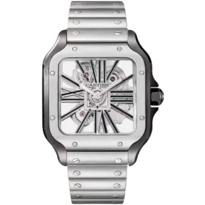 ساعة كارتييه Cartier رجالي سانتوس Santos بميناء أسود