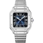ساعة كارتييه Cartier رجالي سانتوس Santos بميناء أزرق