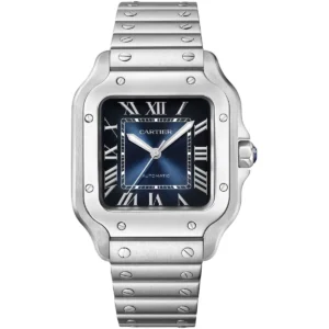 ساعة كارتييه Cartier رجالي سانتوس Santos بميناء أزرق