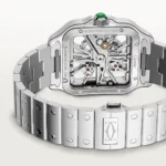 ساعة كارتييه Cartier رجالي سانتوس Santos بميناء أبيض