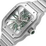 ساعة كارتييه Cartier رجالي سانتوس Santos بميناء أبيض