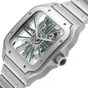 ساعة كارتييه Cartier رجالي سانتوس Santos بميناء أبيض