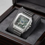 ساعة كارتييه Cartier رجالي سانتوس Santos بميناء أبيض