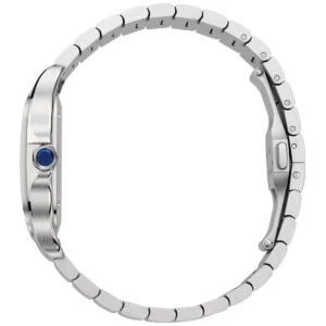 ساعة كارتييه Cartier رجالي بميناء أخضر وشكل مربع