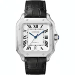 ساعة كارتييه Cartier رجالي بميناء أبيض