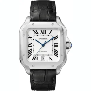 ساعة كارتييه Cartier رجالي بميناء أبيض