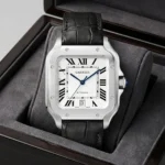 ساعة كارتييه Cartier رجالي بميناء أبيض