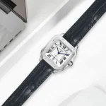 ساعة كارتييه Cartier رجالي بميناء أبيض