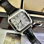 ساعة كارتييه Cartier رجالي بميناء أبيض