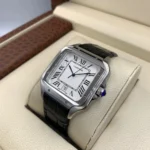 ساعة كارتييه Cartier رجالي بميناء أبيض