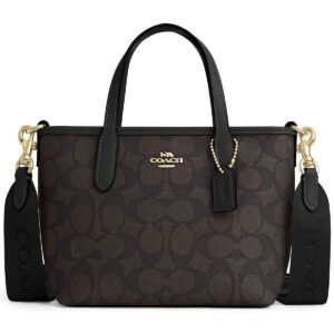 حقيبة Coach City Mini Tote CW032 IMXAQ نسائية Walnut Black