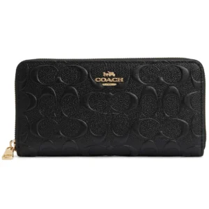 محفظة كوتش COACH حريمي أسود بسحاب موديل F53834