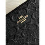 محفظة كوتش COACH حريمي أسود بسحاب موديل F53834