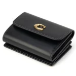محفظة كوتش COACH حريمي جلد أسود مع حافظة كروت قابلة للفصل