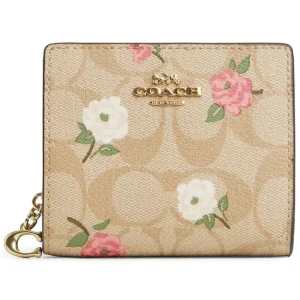 محفظة كوتش COACH حريمي كابولي بنقشة الورود موديل CR969