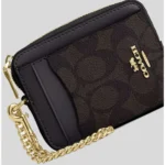 محفظة كروت كوتش COACH حريمي بسحاب سيجنتشر موديل CW883