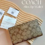 محفظة كوتش Coach حريمي طويلة سيجنتشر موديل C8714