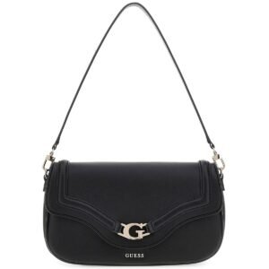 حقيبة يد نسائية سوداء من Guess ، حقيبة كتف Hwbg7993200