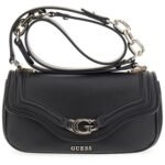 حقيبة يد نسائية سوداء من Guess ، حقيبة كتف Hwbg7993200