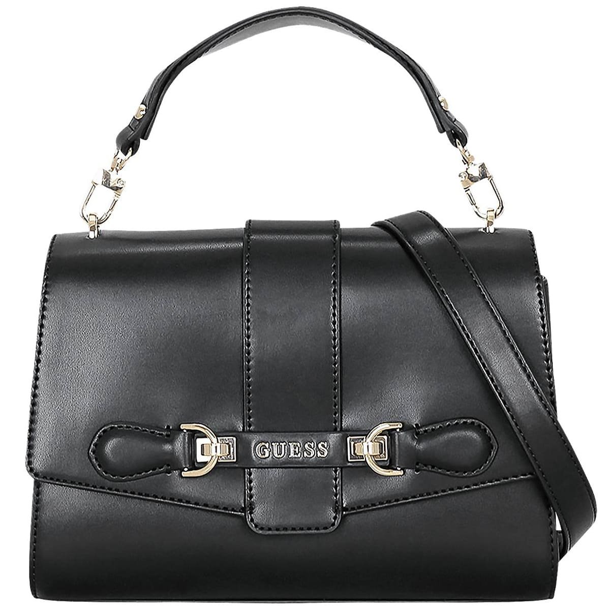 guess-black-women-handbag-shoulder-bag-hwvg95-00200-bla حقيبة يد نسائية سوداء من جيس Guess ، حقيبة كتف Hwvg95 00200