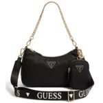 حقيبة كتف نسائية سوداء من جيس Guess