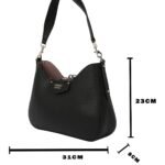 حقيبة كتف نسائية سوداء من جيس Guess ، موديل Hwevg839002