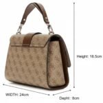 حقيبة يد نسائية من جيس Guess ، لون بني بيج فاتح ، موديل Hwsg9500200