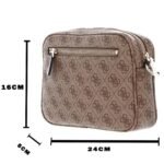 حقيبة كروس بودي نسائية من جيس Guess بلون بني لاتيه ، موديل Hwsg87 78140