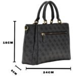 حقيبة يد نسائية من جيس Guess ، لون أسود فحمي ، موديل HWQC9213060