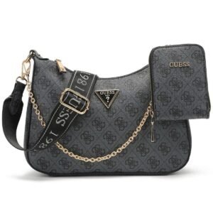 حقيبة كتف Guess نسائية أسود فحمي Z2033