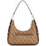 حقيبة كتف نسائية من جيس Guess ، لون بني فاتح ، شعار لاتيه ، موديل Hwsg9000180