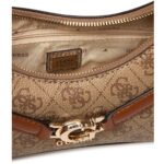 حقيبة كروسبودي نسائية من Guess بشعار جيس لاتيه ، لون بني فاتح ، رقم الموديل Hwsg7993730 Ltl