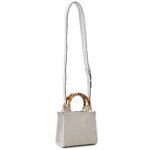 حقيبة يد نسائية من جيس Guess باللونين الوردي والأبيض ، موديل Hwag9337220 Ndl