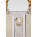 حقيبة يد نسائية من جيس Guess باللونين الوردي والأبيض ، موديل Hwag9337220 Ndl