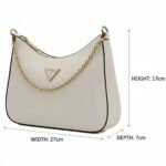حقيبة كتف نسائية بيضاء من Guess ، موديل Hwzg78 79180