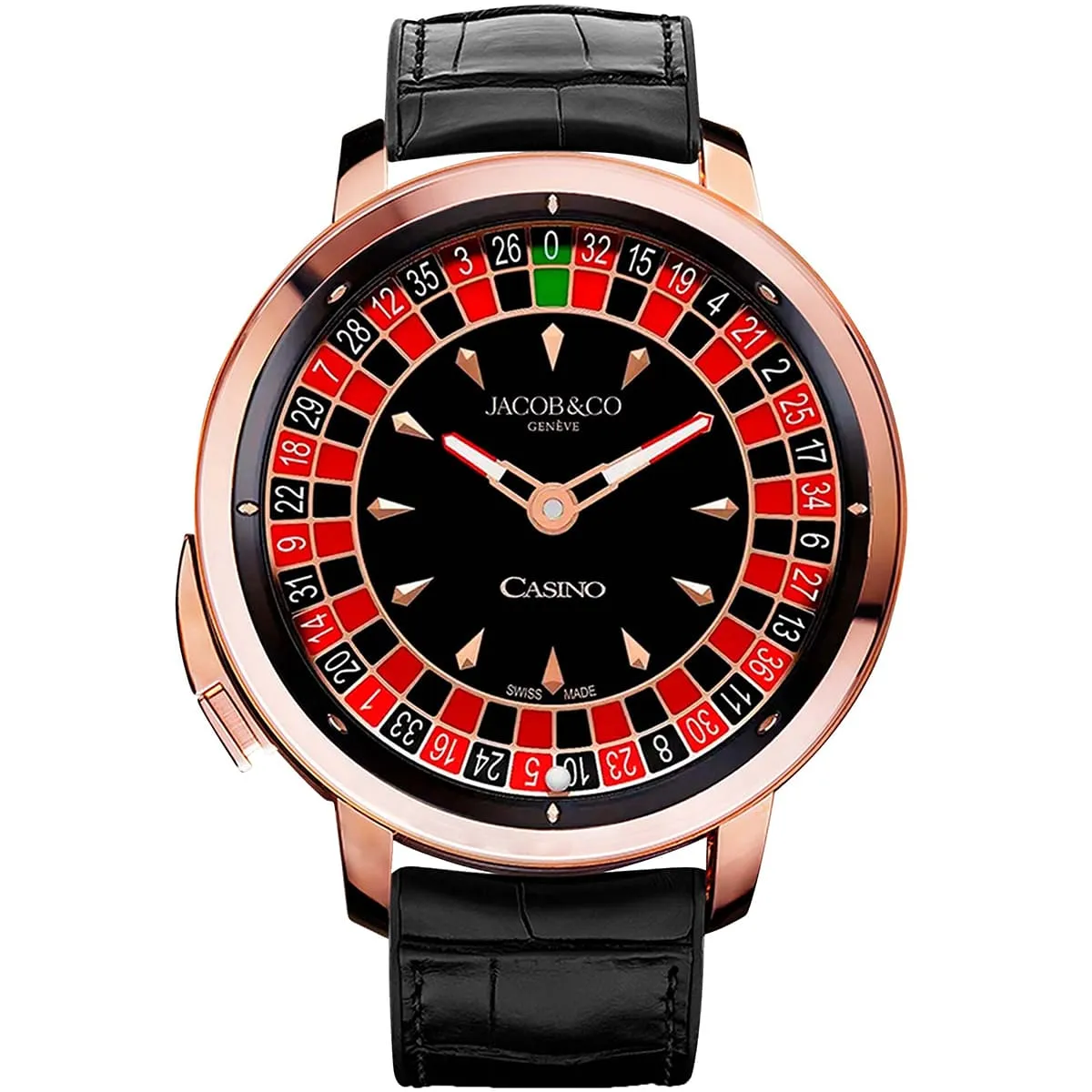 jacob-and-co-men-casino-tourbillon-roulette-rose-gold-tone-watch Jacob & Co. Men’s Casino Tourbillon Roulette Dial Watch