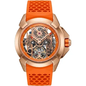 Jacob & Co. Men’s Epic X Skeletonized “Jai Shri Ram” Orange Watch