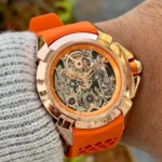 Jacob & Co. Men’s Epic X Skeletonized “Jai Shri Ram” Orange Watch