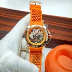Jacob & Co. Men’s Epic X Skeletonized “Jai Shri Ram” Orange Watch