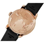 Jacob & Co. Men’s World Map Dual Time Rose Gold Tone Watch