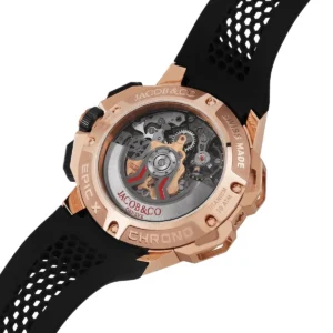 Jacob & Co. Men’s Epic X Chrono Rose Gold-Tone Skeleton Watch