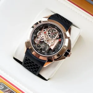 Jacob & Co. Men’s Epic X Rose Gold-Tone Skeleton Watch