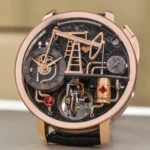 Jacob & Co. Men’s Oil Pump Rose Gold-Tone Skeleton Watch