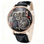 Jacob & Co. Men’s Oil Pump Rose Gold-Tone Skeleton Watch