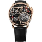 Jacob & Co. Men’s Oil Pump Rose Gold-Tone Skeleton Watch