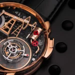 Jacob & Co. Men’s Oil Pump Rose Gold-Tone Skeleton Watch