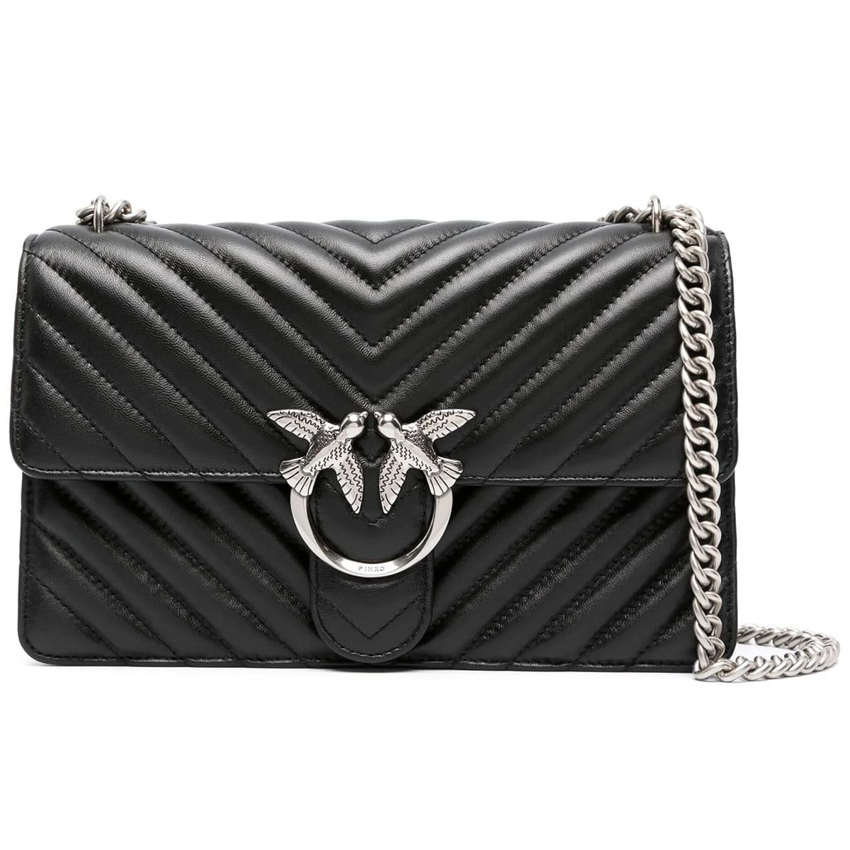 pinko-black-women-crossbody-bag-100074a0gk-z99o حقيبة كروس بودي نسائية سوداء من بينكو 100074A0Gk Z99O